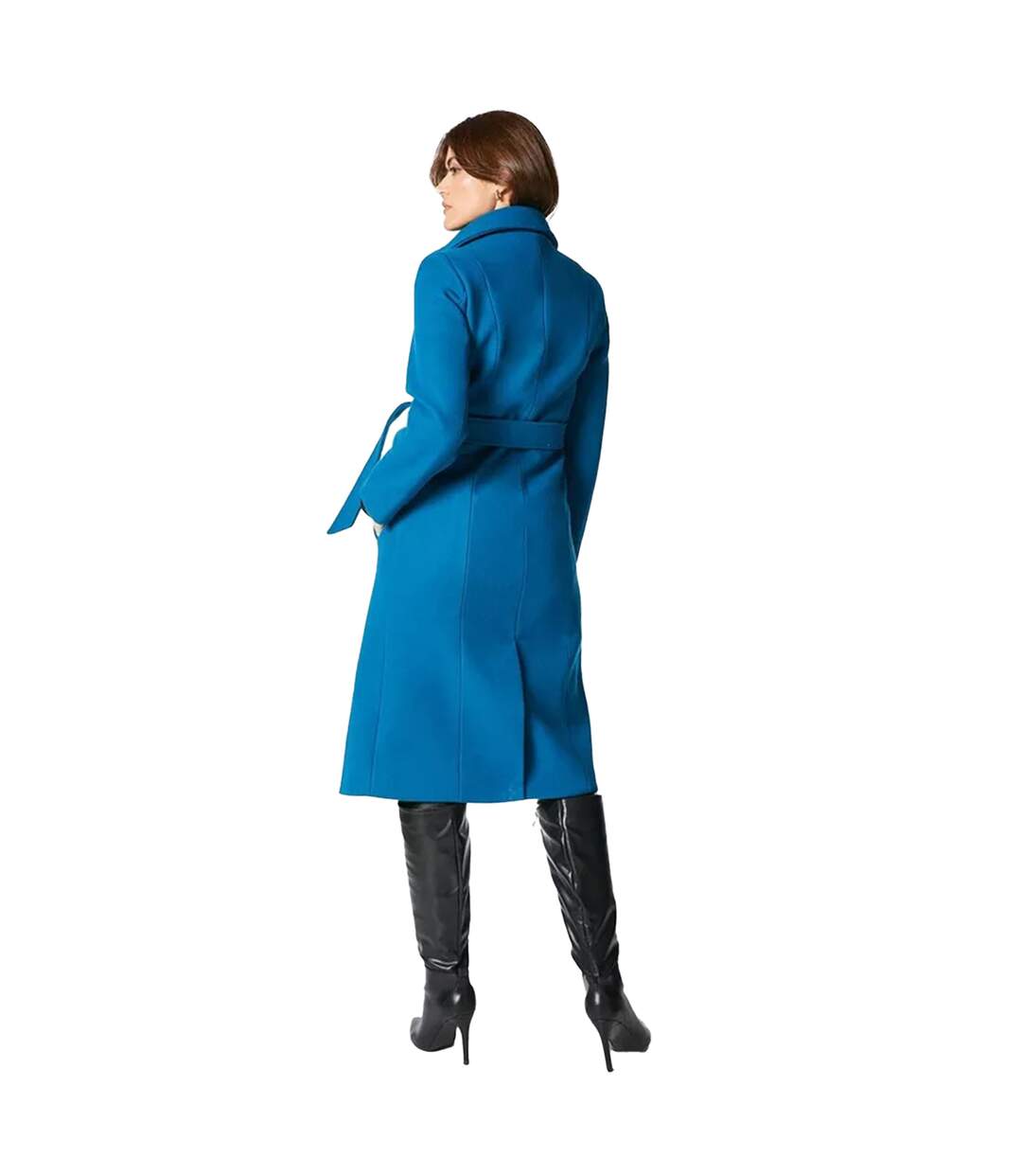 Manteau femme bleu pétrole Principles-2