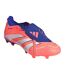 Mens League Fold Over Synthetic Firm Ground Football Boots Orange White Adidas-1