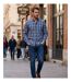 SEDETEX M031 - Chemise à carreaux manches longues pour homme avec coupe confort et repassage facile-5