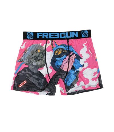 Boxer noir/bleu à imprimés homme freegun vib - l