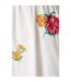 Womens/ladies embroidered poplin shirred midi dress ivory Dorothy Perkins