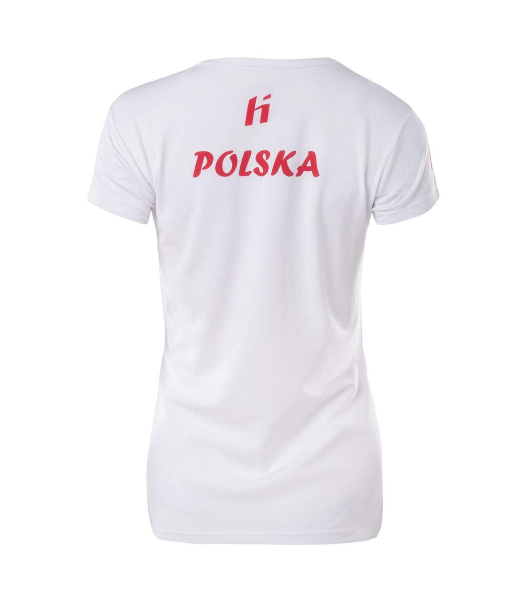 T-shirt Poland Fan Femme Blanc Rouge Huari-2