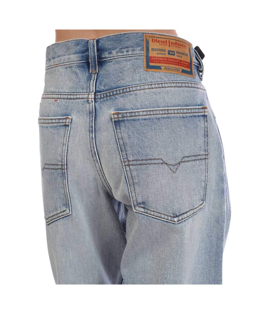 Mens Cotton Slim Jeans Blue Diesel-4