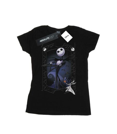 Disney T-shirt en coton Femme/Femme Nightmare Before Christmas Pumpkin King (Noir) - UTBI35548