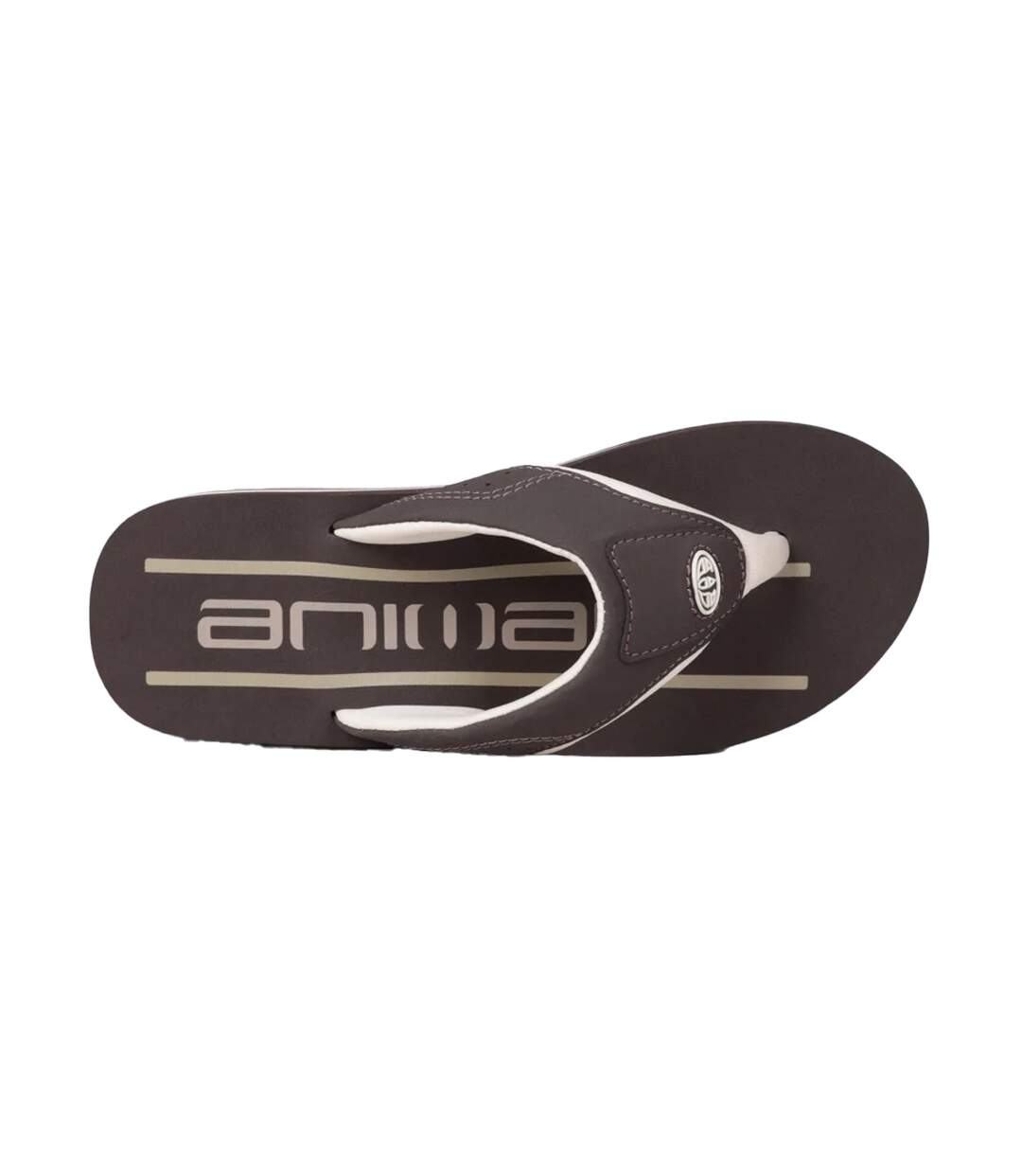 Tongs Motif/style Logo Jekyl Homme Marron Foncé Animal-2