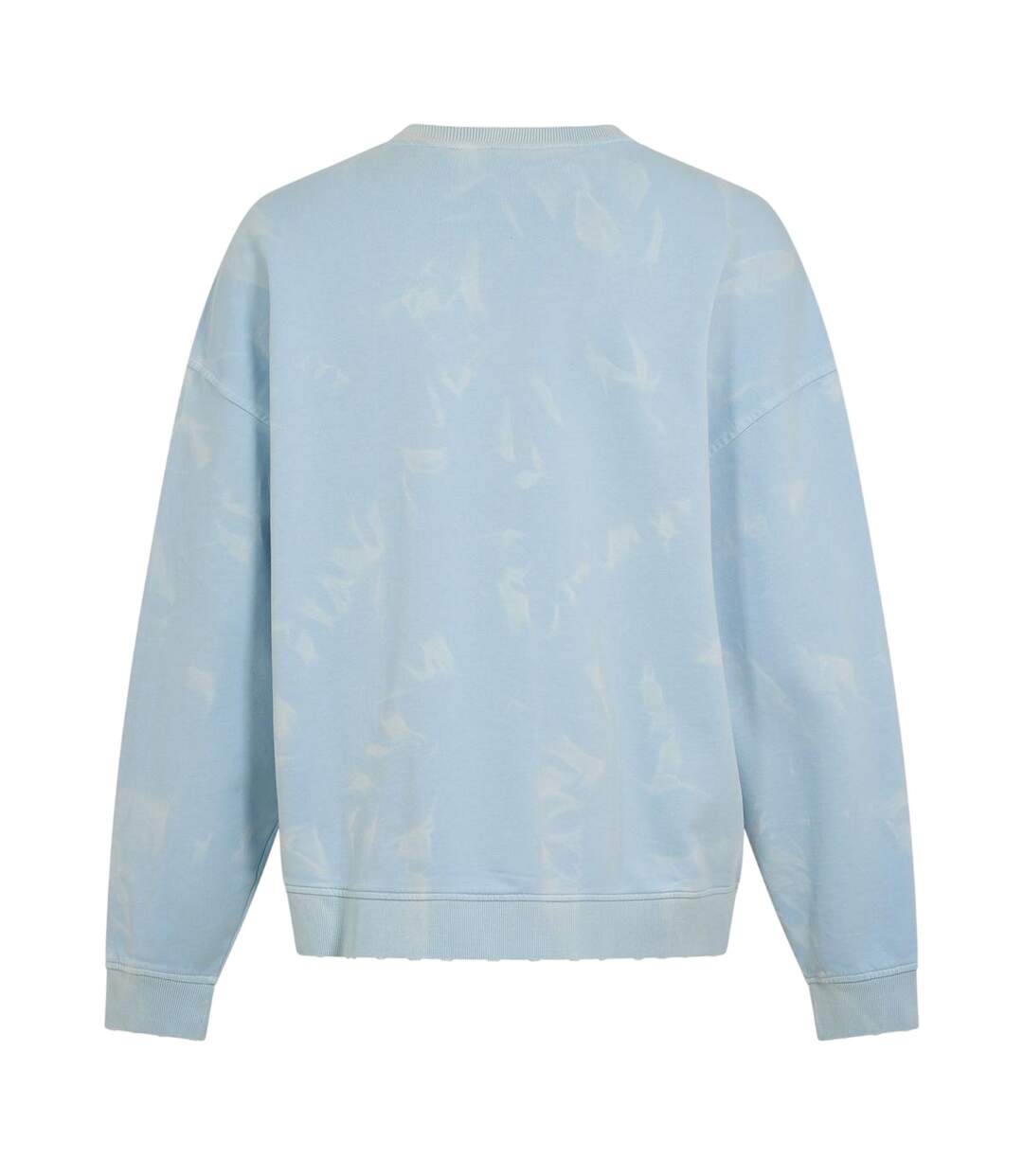 Mens Nustroyos Tie Dye Oversized Sweatshirt Blue Hugo-2