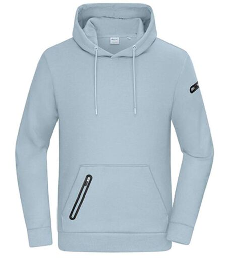 Sweat à capuche - Homme - 8046 - bleu clair laiteux