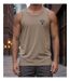 Débardeur homme Challenger SOLEIL taupe — Confort pur coton jersey peigné-1