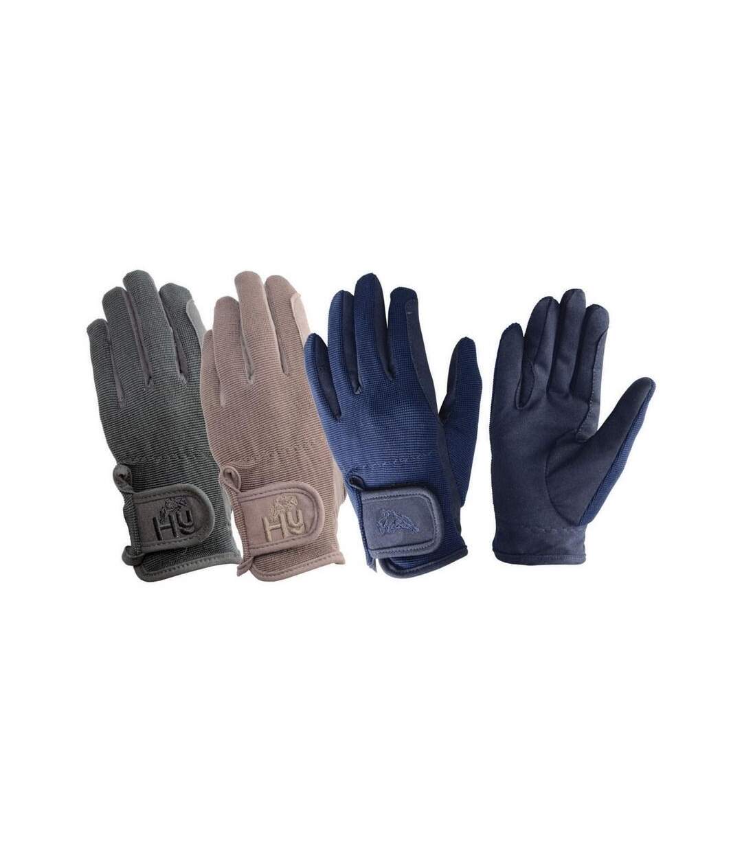 Children/kids Every Day Riding Gloves Brown Hy5-1