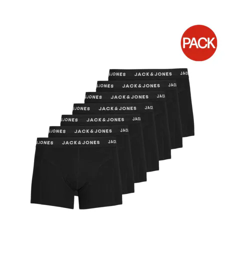 Lot De 7  Boxers Huey Homme Noir Jack And Jones