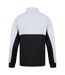 Finden & Hales Unisex Adult Quarter Zip Fleece Top (Black/White)
