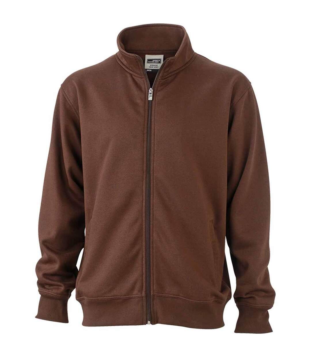 Sweat zippé workwear - Homme - JN836 - marron