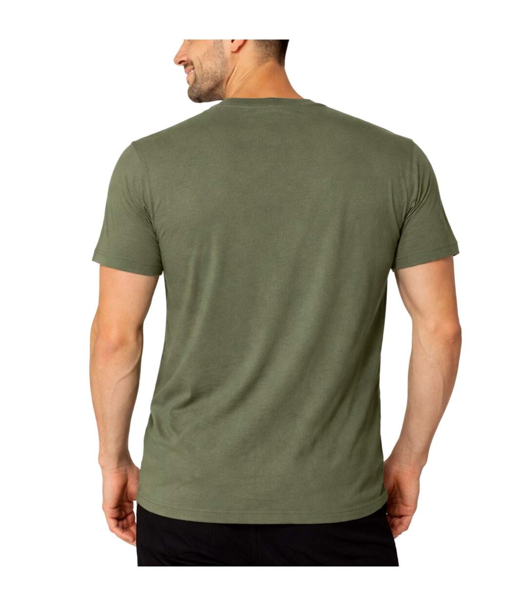 T-shirt homme col rond en jersey 140grm imprimé devant Log4 Vondutch-3