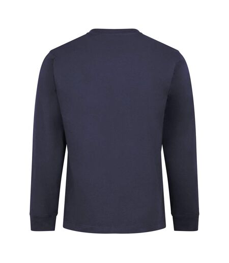 T-shirt Manches Longues Homme Nouveau Bleu Marine Awdis