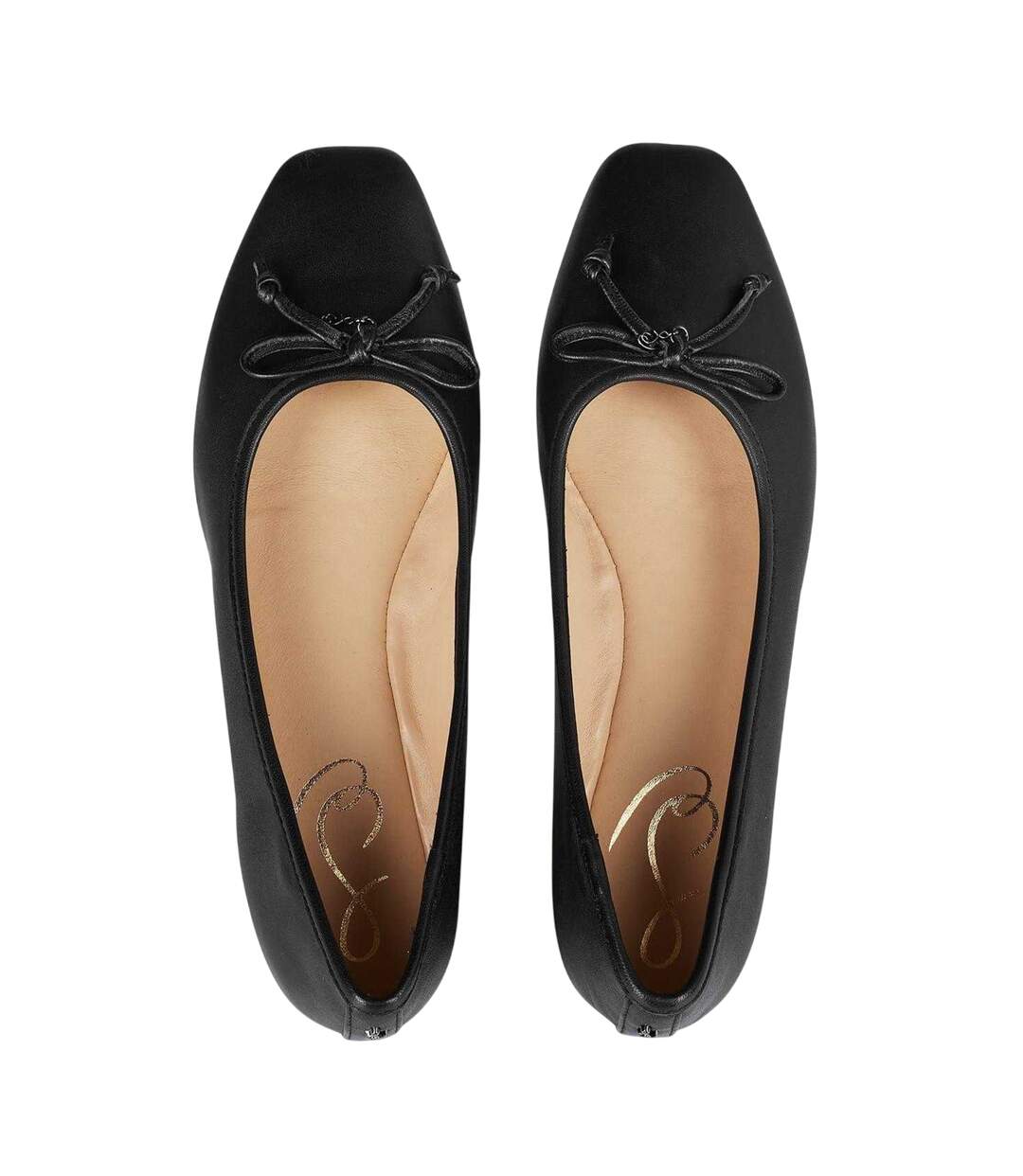 Womens/ladies Marison Leather Ballet Flats Black Sam Edelman-4