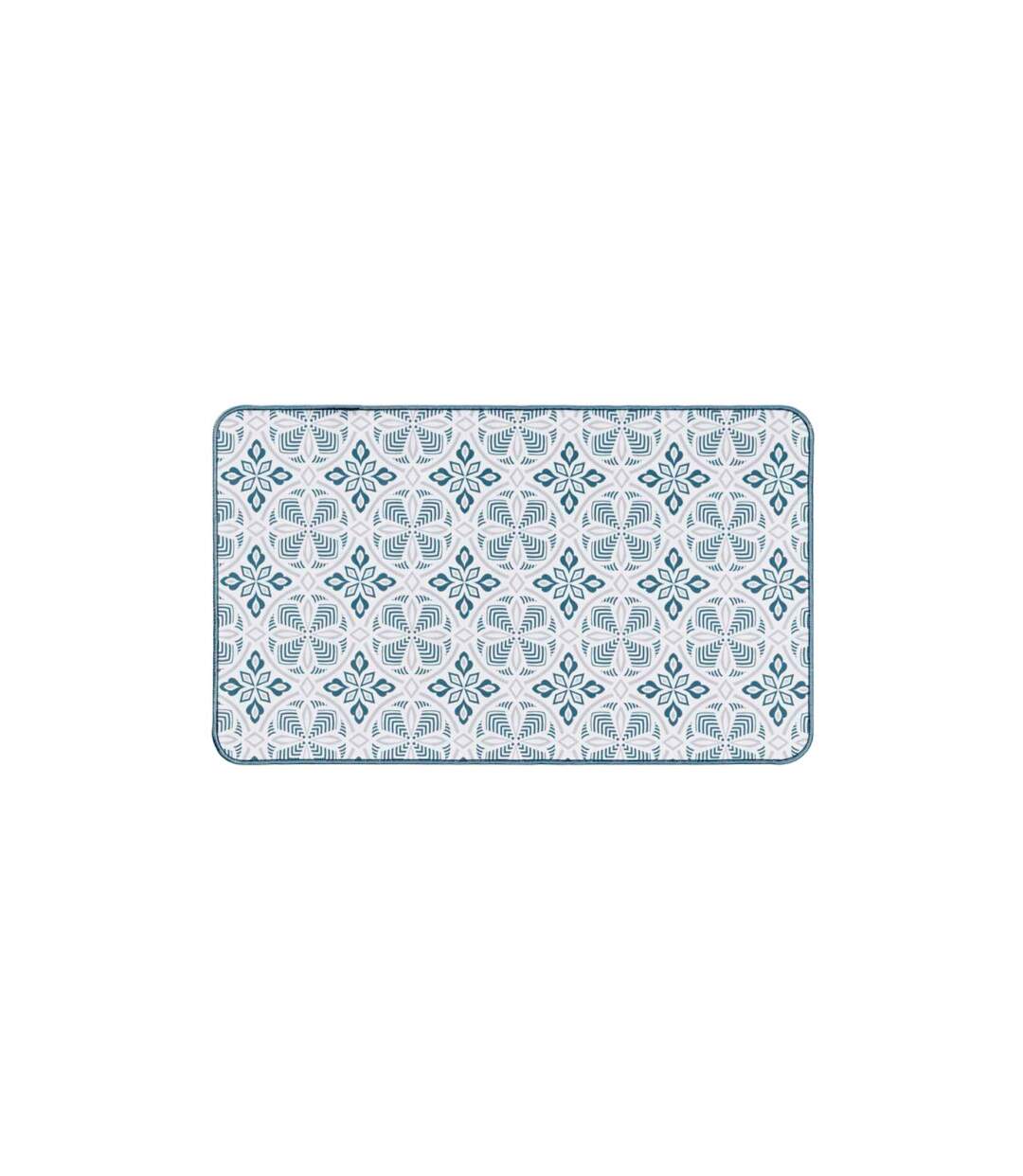Tapis Déco Imprimé Joan 45x75cm Bleu-1