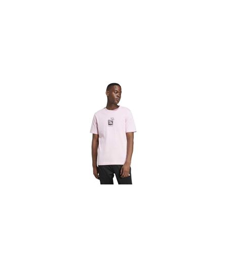 Mens Drink Logo T-shirt Pink Adidas