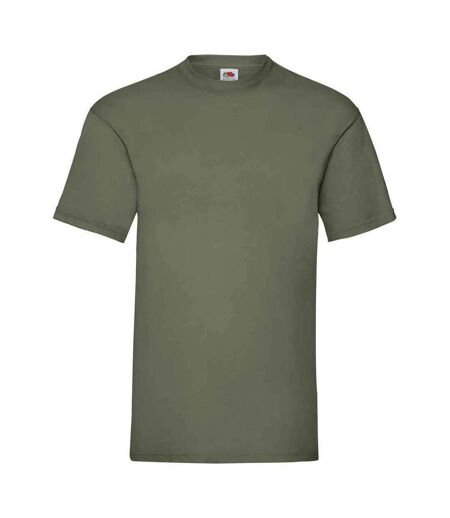 Mens valueweight t-shirt classic olive Fruit of the Loom