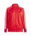 Womens/ladies 3 Stripes Track Jacket Red Adidas-2
