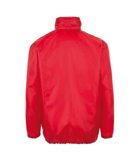 SOLS Unisex Shift Showerproof Windbreaker Jacket (Red)