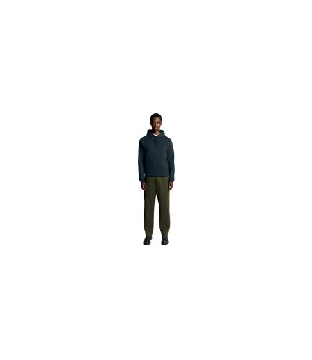 Mens Interlock Hoodie Black Lyle & Scott