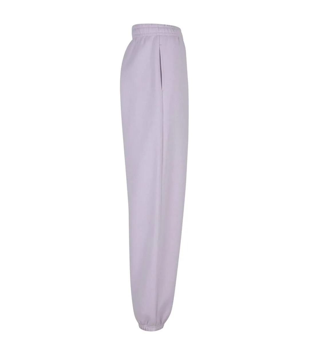 Womens/ladies Fluffy Sweatpants Lilac Build Your Brand-4