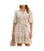 Robe grise/blanche femme vero moda dicthe-1