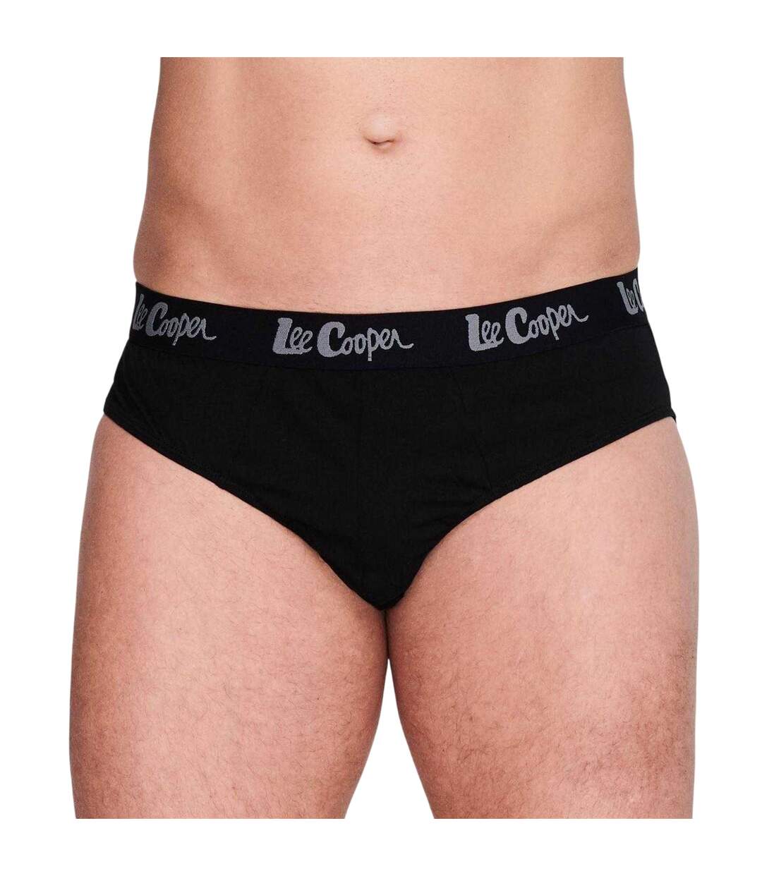 Lot De 5  Slips Homme Noir Gris Anthracite Chiné Lee Cooper-2