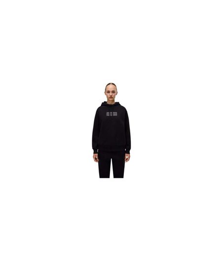 Sweat À Capuche Motif/style Logo Rectangulaire Femme Noir Napapijri