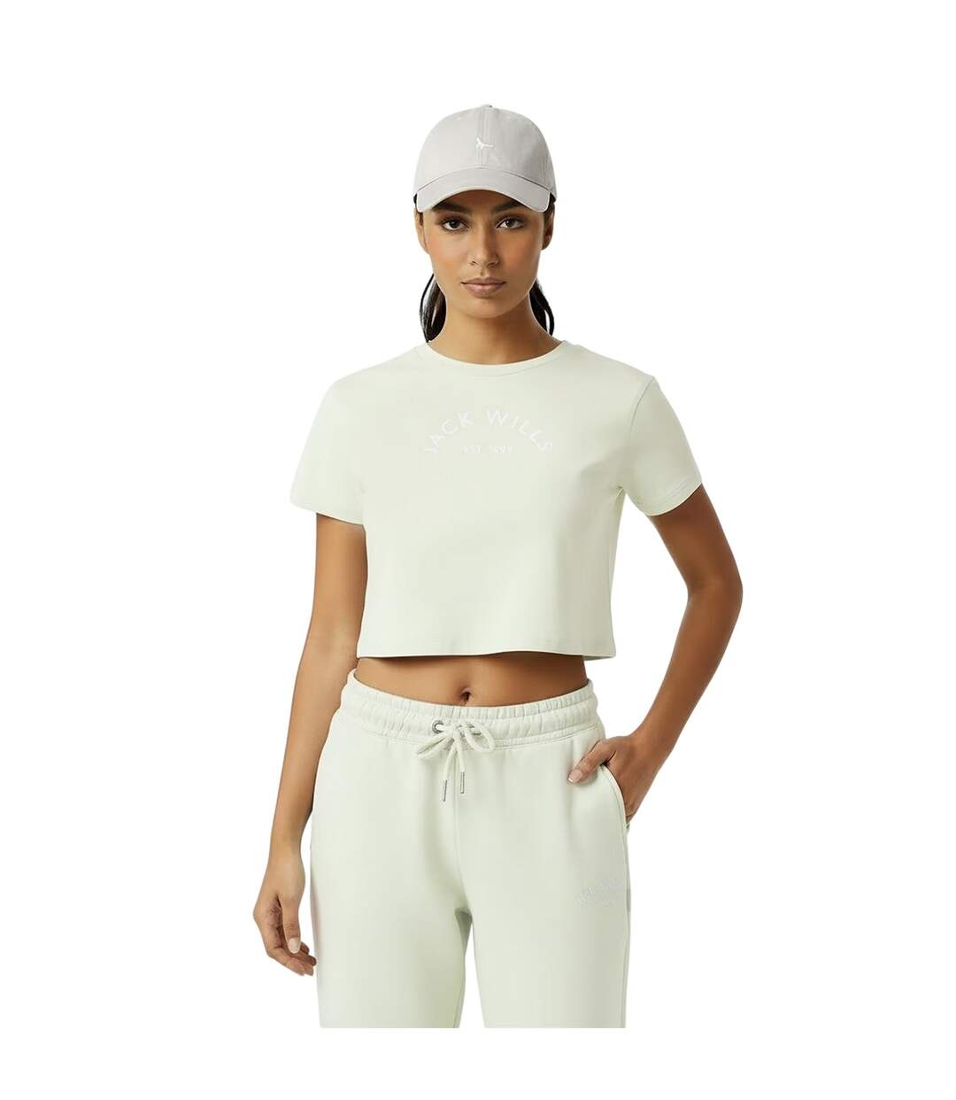 T-shirt Court Motif/style 1 Femme Verre Jade Jack Wills-4