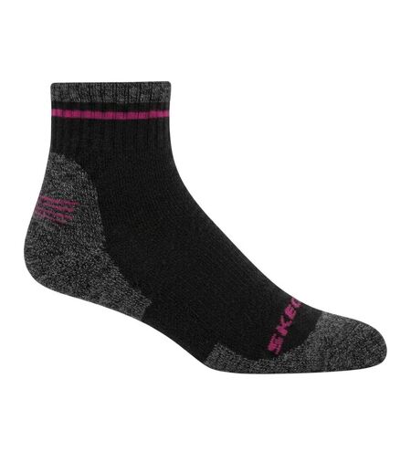 Pack Of 2  Womens/ladies Socks  Black Skechers