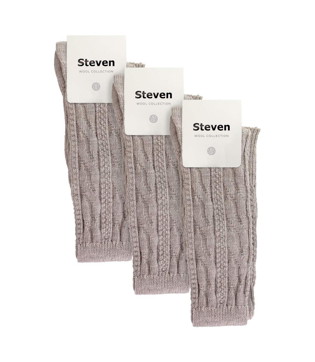 3 Pairs Ladies Extra Long Thigh High Over The Knee Wool Socks-2