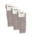 3 Pairs Ladies Extra Long Thigh High Over The Knee Wool Socks-2