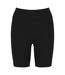 Womens/ladies ribbed cycling shorts black Native Spirit