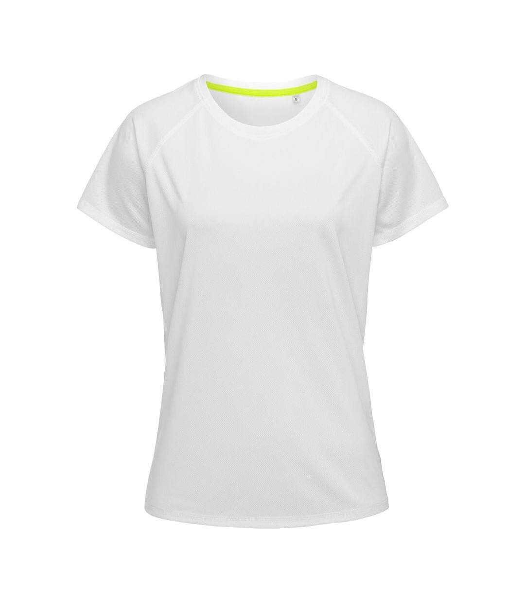 T-shirt Raglan Hommes Blanc Stedman-2