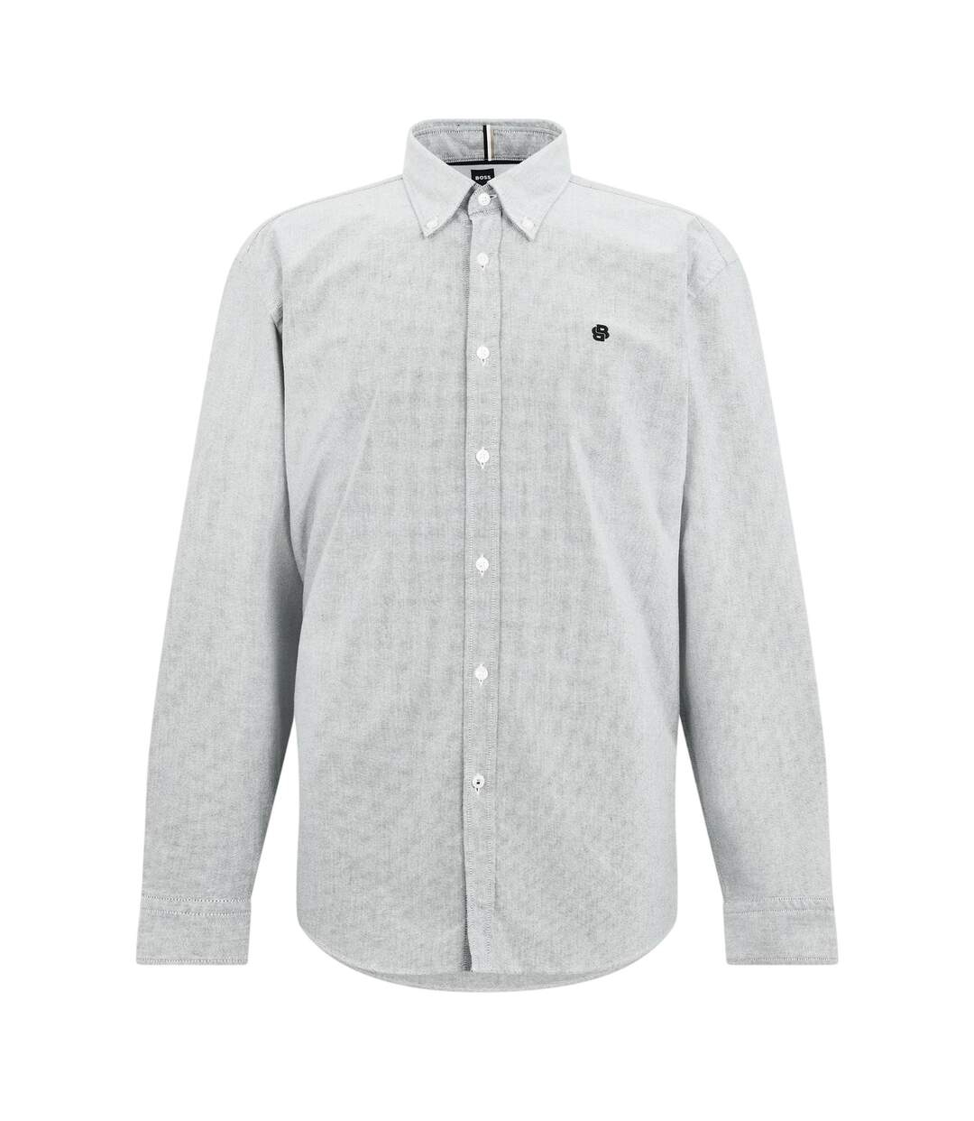 Chemise À Boutons Manches Longues Motif/style À Motifs Liam Homme Bleu Foncé Boss-1