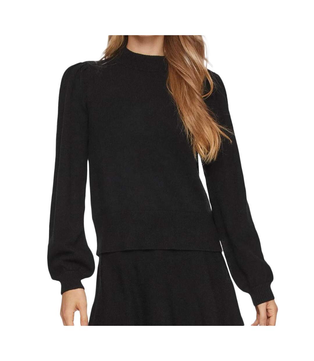 Pull noir femme vila viril turtle - l-1