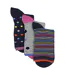Sock Snob - 3 Paires de Chaussettes Femme à Pois et Rayures en Coton Douces-3