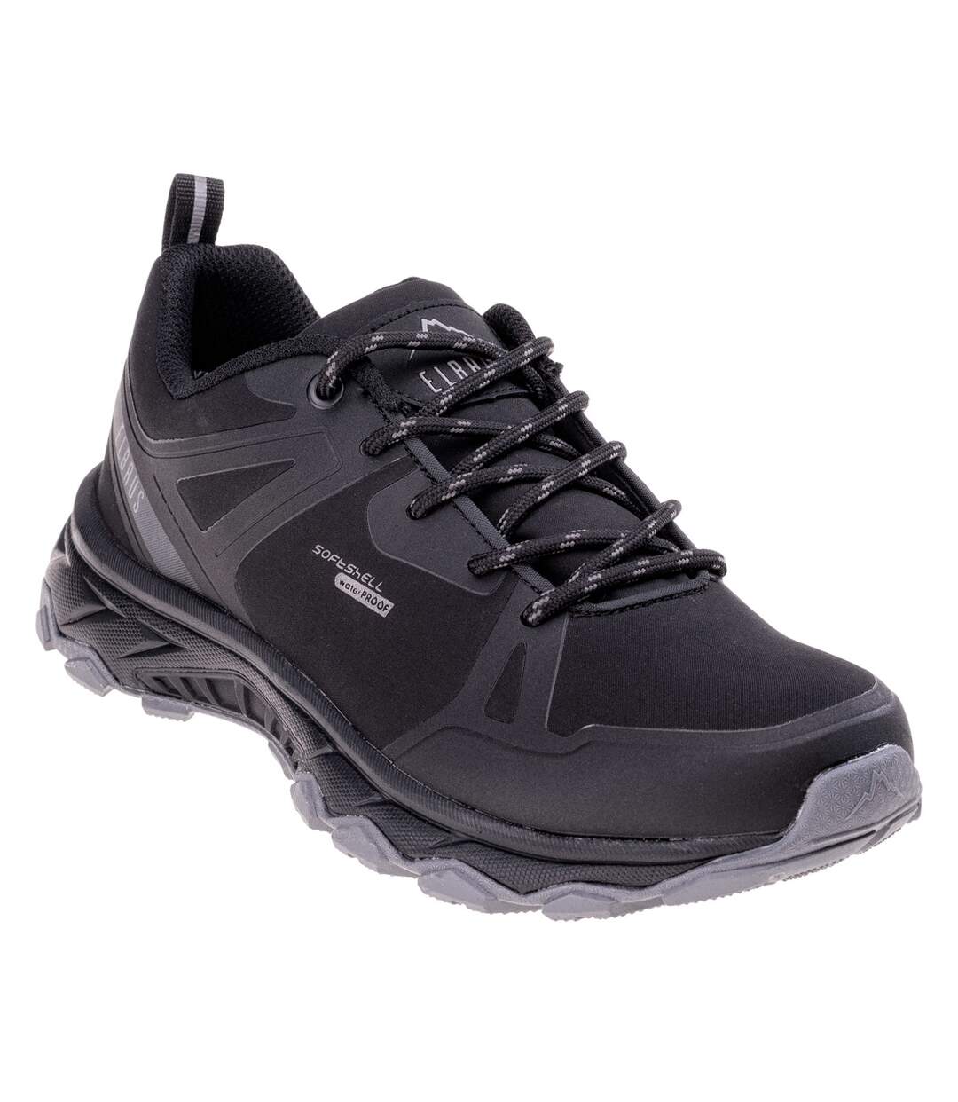 Womens/ladies wesko waterproof walking shoes black Elbrus-1