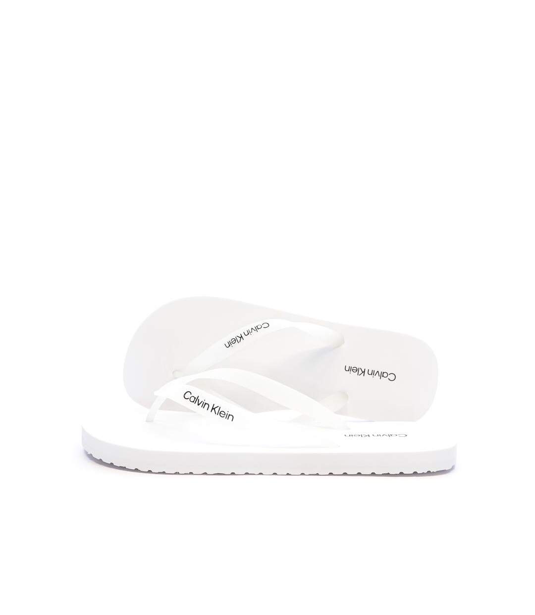 Tongs blanches homme calvin klein jeans beach thong-1