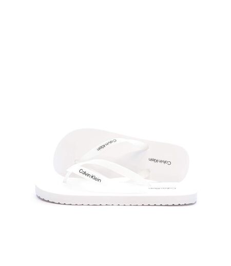 Tongs blanches homme calvin klein jeans beach thong