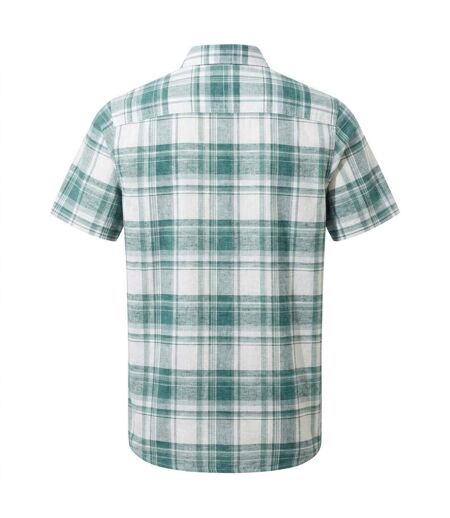 Chemise Manches Courtes Motif/style À Carreaux Hila Homme Bleu Sarcelle À Carreaux Craghoppers