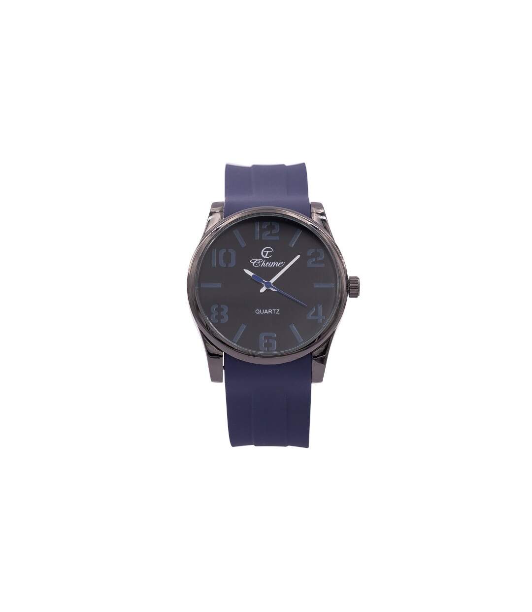 Magnifique Montre Homme Silicone Bleu CHTIME