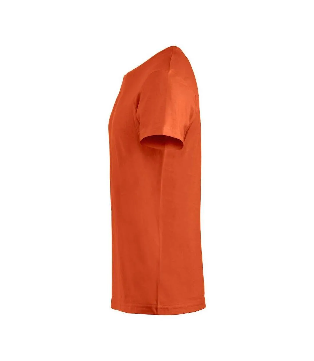 Mens Basic T-shirt Blood Orange Clique-3