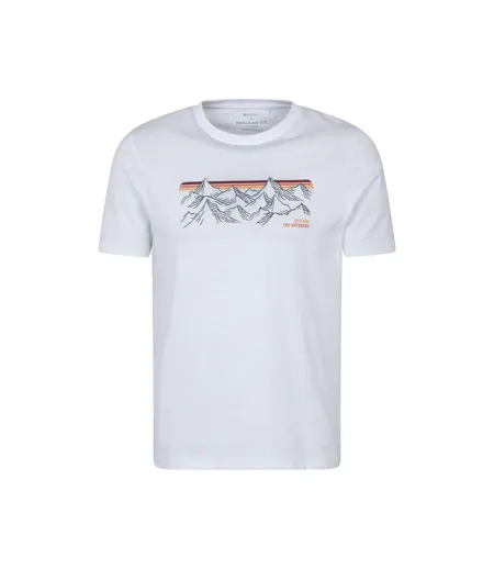 T-shirt Homme Blanc Mountain Warehouse