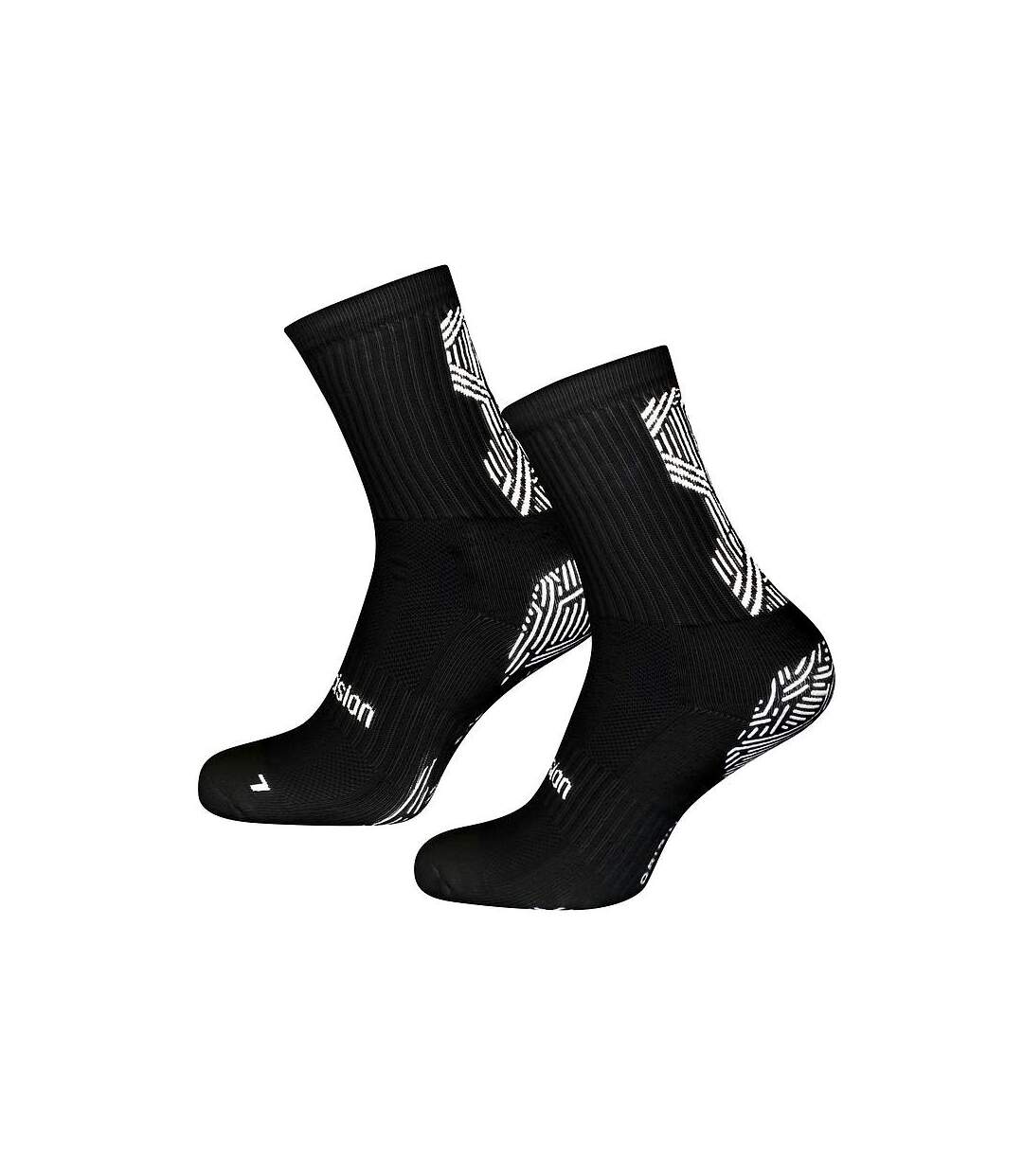 Unisex adult origin.0 gripped anti-slip sports socks black/white Precision