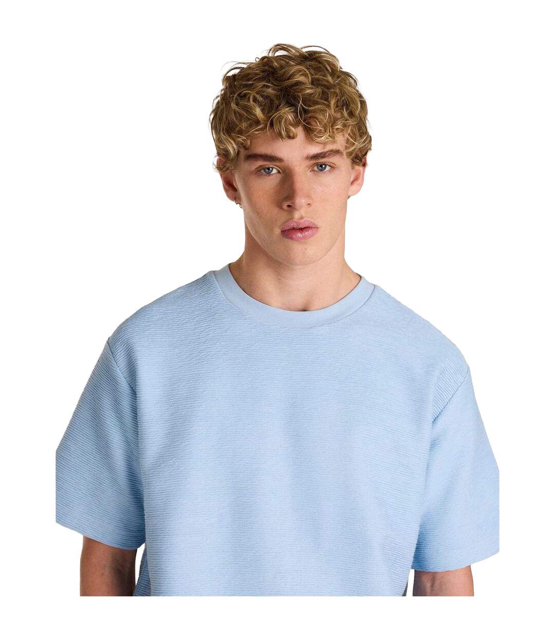 T-shirt Homme Bleu Ciel Prevu-4