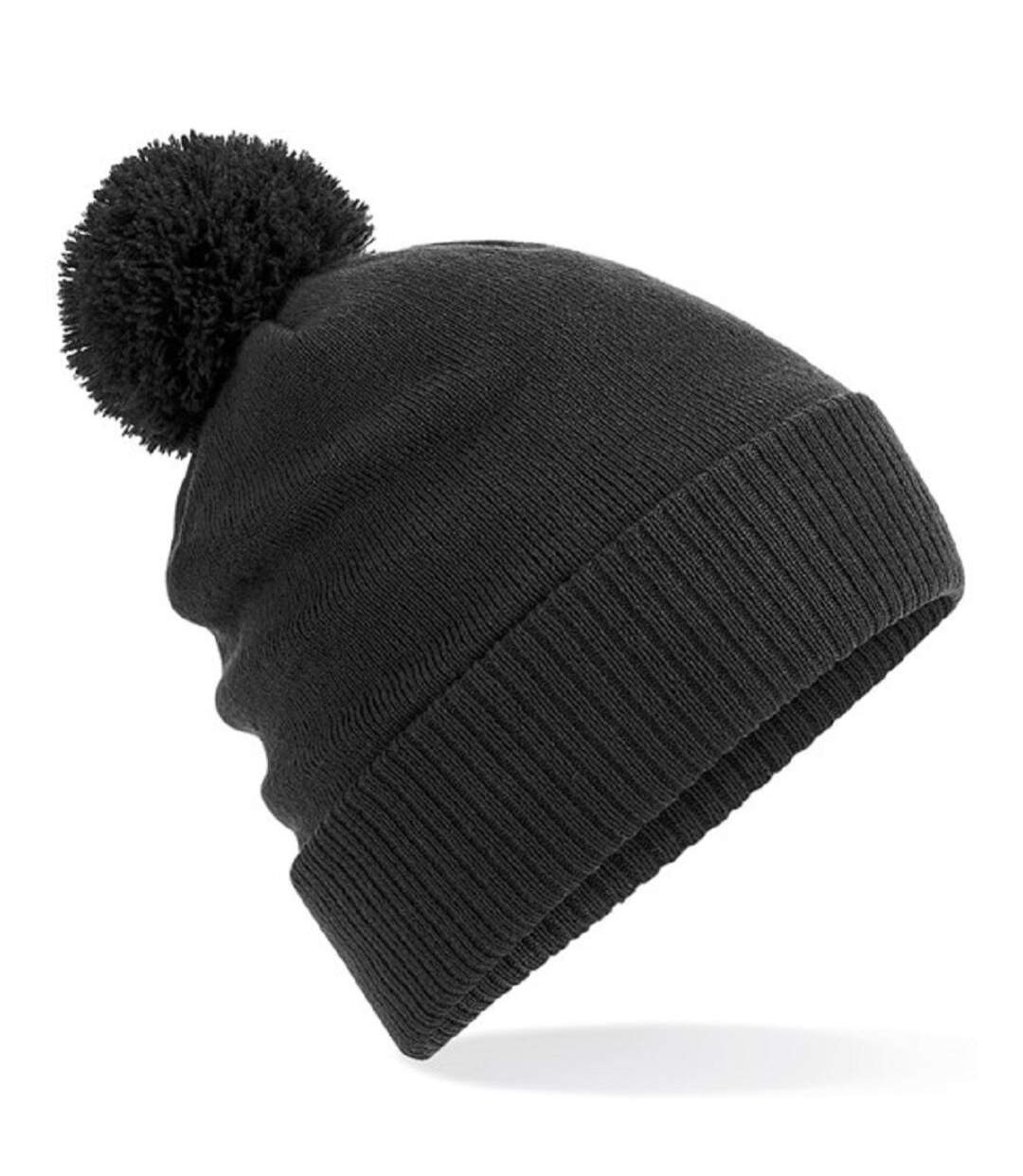 Bonnet à pompon adulte - B439 - gris charcoal-1