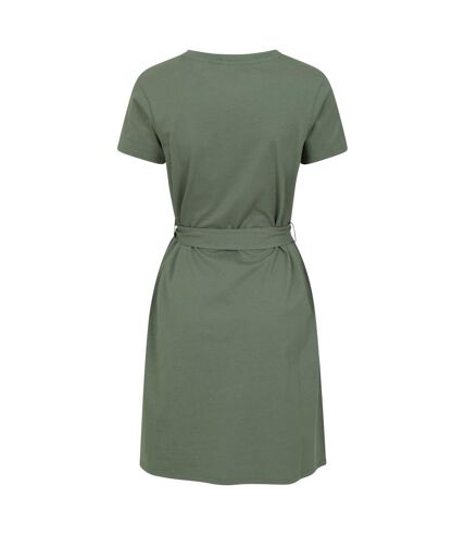 Mountain Warehouse Womens/Ladies Paros T-Shirt Dress (Khaki Green) - UTMW2985