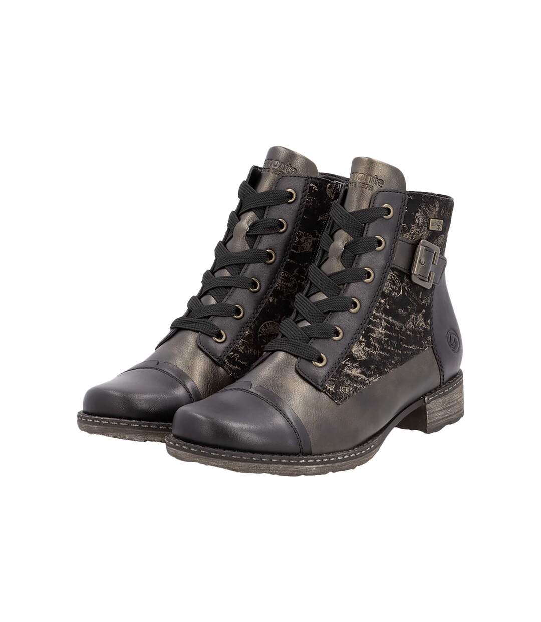 Bottines à Lacets et Zip Remonte Odeon-3